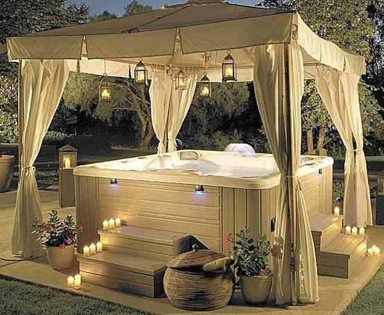 romantic date night hot tub