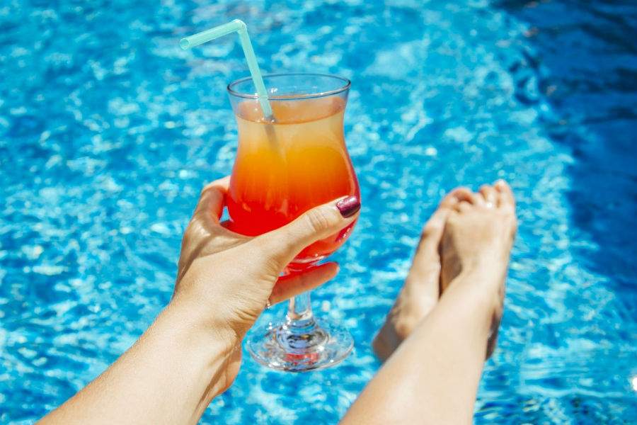 swim up bars are in