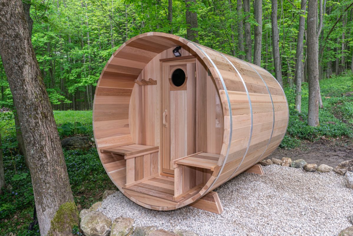 barrel sauna