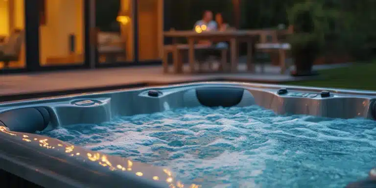 close-up of a hot tub