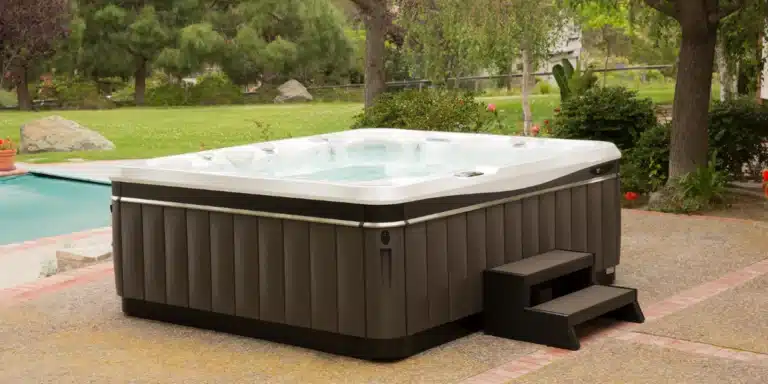brown hot tub